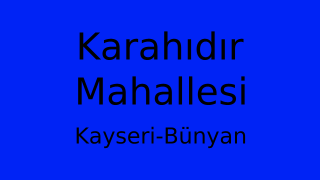 Karahıdır Mahallesi Thumbnail