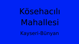 Kösehacılı Mahallesi Thumbnail