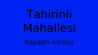 Tahirinli Mahallesi Thumbnail