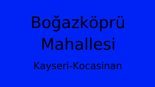 Boğazköprü Mahallesi Thumbnail
