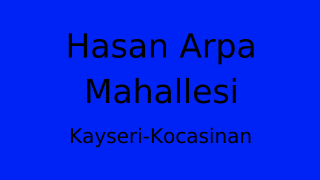 Hasan Arpa Mahallesi Thumbnail