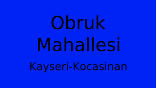 Obruk Mahallesi Thumbnail
