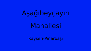 Aşağıbeyçayırı Mahallesi Thumbnail