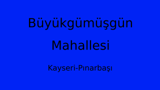 Büyükgümüşgün Mahallesi Thumbnail