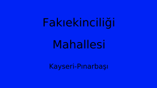 Fakıekinciliği Mahallesi Thumbnail