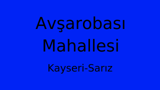 Avşarobası Mahallesi Thumbnail