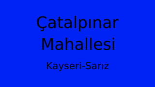 Çatalpınar Mahallesi Thumbnail