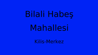 Bilali Habeş Mahallesi Thumbnail