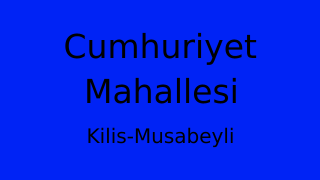 Cumhuriyet Mahallesi Thumbnail
