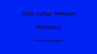 Fatih Sultan Mehmet Mahallesi Thumbnail