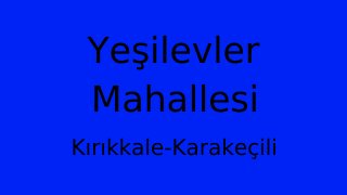 Yeşilevler Mahallesi Thumbnail