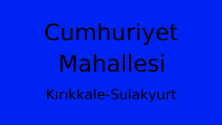 Cumhuriyet Mahallesi Thumbnail