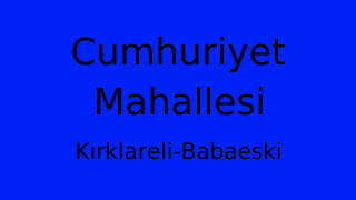 Cumhuriyet Mahallesi Thumbnail