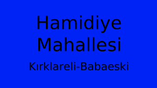 Hamidiye Mahallesi Thumbnail