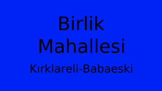 Birlik Mahallesi Thumbnail
