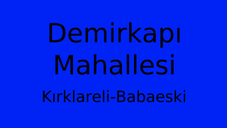 Demirkapı Mahallesi Thumbnail
