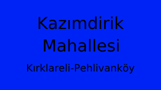 Kazımdirik Mahallesi Thumbnail