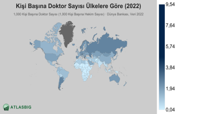 Kişi Başına Doktor Sayısı Ülkelere Göre 2026