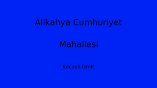 Alikahya Cumhuriyet Mahallesi Thumbnail