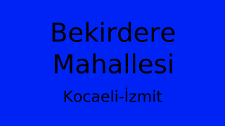 Bekirdere Mahallesi Thumbnail