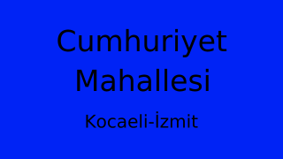 Cumhuriyet Mahallesi Thumbnail