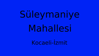 Süleymaniye Mahallesi Thumbnail