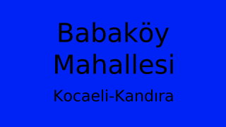 Babaköy Mahallesi Thumbnail