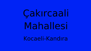 Çakırcaali Mahallesi Thumbnail