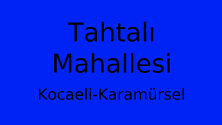 Tahtalı Mahallesi Thumbnail