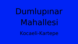Dumlupınar Mahallesi Thumbnail
