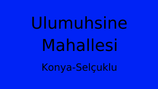 Ulumuhsine Mahallesi Thumbnail