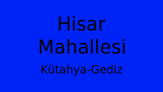 Hisar Mahallesi Thumbnail
