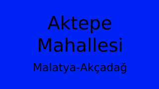 Aktepe Mahallesi Thumbnail