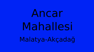 Ancar Mahallesi Thumbnail