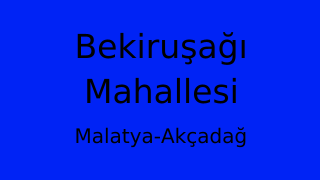 Bekiruşağı Mahallesi Thumbnail