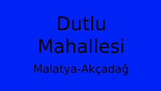Dutlu Mahallesi Thumbnail