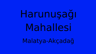 Harunuşağı Mahallesi Thumbnail