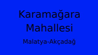 Karamağara Mahallesi Thumbnail