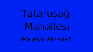 Tataruşağı Mahallesi Thumbnail