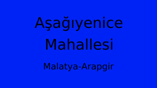 Aşağıyenice Mahallesi Thumbnail