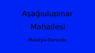 Aşağıulupınar Mahallesi Thumbnail
