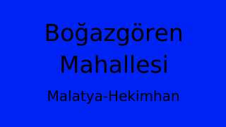 Boğazgören Mahallesi Thumbnail