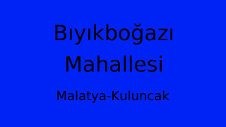 Bıyıkboğazı Mahallesi Thumbnail