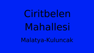 Ciritbelen Mahallesi Thumbnail
