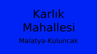 Karlık Mahallesi Thumbnail
