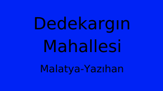 Dedekargın Mahallesi Thumbnail