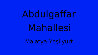 Abdulgaffar Mahallesi Thumbnail