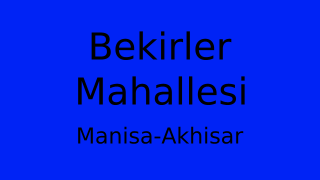 Bekirler Mahallesi Thumbnail