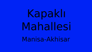 Kapaklı Mahallesi Thumbnail