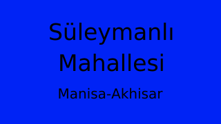 Süleymanlı Mahallesi Thumbnail
